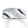 Thumbnail Image 0 of Previously Owned Men's Diamond Wedding Band 1/3 ct tw Round-cut 10K White Gold - Size 12