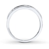 Thumbnail Image 2 of Previously Owned Men's Wedding Band 1/2 ct tw Round-cut Diamonds 10K White Gold - Size 13
