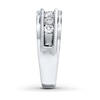 Thumbnail Image 3 of Previously Owned Men's Wedding Band 1/2 ct tw Round-cut Diamonds 10K White Gold - Size 13