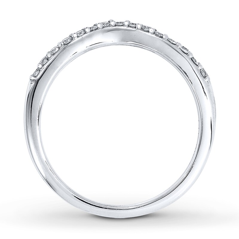 Main Image 2 of Previously Owned Diamond Anniversary Ring 1/4 ct tw Round-cut 14K White Gold Size 10