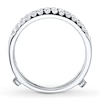 Thumbnail Image 1 of Previously Owned Diamond Enhancer Ring 1/2 ct tw Round-cut 14K White Gold - Size 4