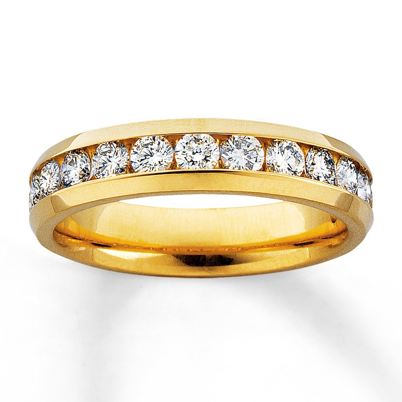 Previously Owned Diamond Anniversary Ring 1 ct tw Round-cut 14K Yellow Gold