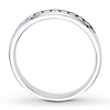 Thumbnail Image 2 of Previously Owned Diamond Band 1/4 ct tw Round-cut 10K White Gold Size 4