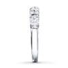 Thumbnail Image 3 of Previously Owned THE LEO Diamond Band 1 ct tw Round-cut 14K White Gold - Size 4