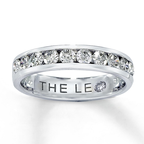Previously Owned THE LEO Anniversary Ring 5/8 ct tw Round-cut Diamonds 14K White Gold Size 4