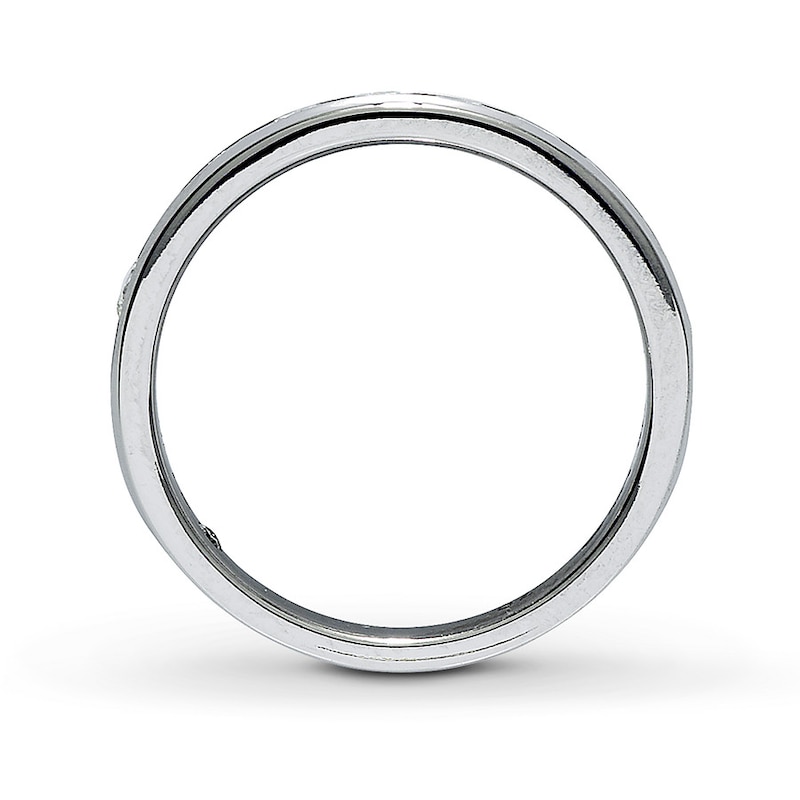 Main Image 2 of Previously Owned THE LEO Anniversary Ring 5/8 ct tw Round-cut Diamonds 14K White Gold - Size 4
