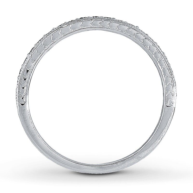 Main Image 2 of Previously Owned Diamond Wedding Band 1/4 ct tw Round-Cut 14K White Gold Size 4.25