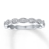 Thumbnail Image 0 of Previously Owned Diamond Anniversary Ring 1/10 ct tw Round-cut 10K White Gold - Size 4