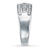 Thumbnail Image 3 of Previously Owned Diamond Anniversary Ring 1 ct tw Round-Cut 14K White Gold - Size 5
