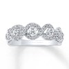 Thumbnail Image 1 of Previously Owned Diamond Ring 3/4 ct tw Round-cut 14K White Gold - Size 4.5