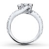 Thumbnail Image 4 of Previously Owned Ever Us Two-Stone Anniversary Ring 1-1/2 ct tw Round-cut Diamonds 14K White Gold - Size 9.75
