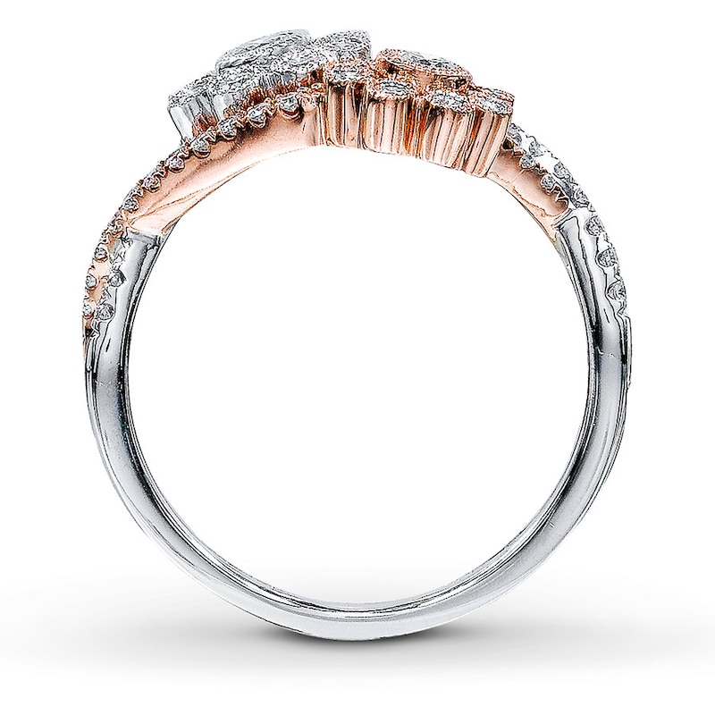 Main Image 2 of Previously Owned Neil Lane Designs Ring 1/2 ct tw Round-cut Diamonds 14K Two-Tone Gold - Size 5