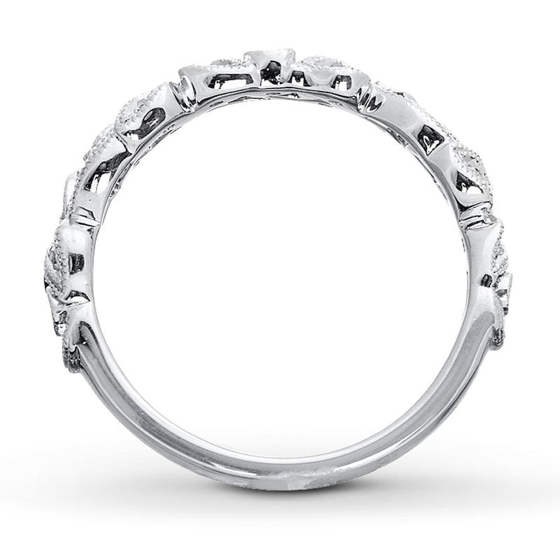 Main Image 2 of Previously Owned Neil Lane Designs Ring 1/8 ct tw Round-cut Diamonds Sterling Silver Size 11.5