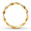 Thumbnail Image 2 of Previously Owned Diamond Anniversary Band 1/8 ct tw Round-cut 10K Yellow Gold - Size 12