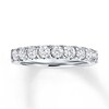 Thumbnail Image 1 of Previously Owned Diamond Wedding Band 1 ct tw Round-cut 14K White Gold - Size 5