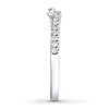 Thumbnail Image 4 of Previously Owned Ever Us Diamond Wedding Band 1/8 ct tw Round-cut 14K White Gold - Size 13.25