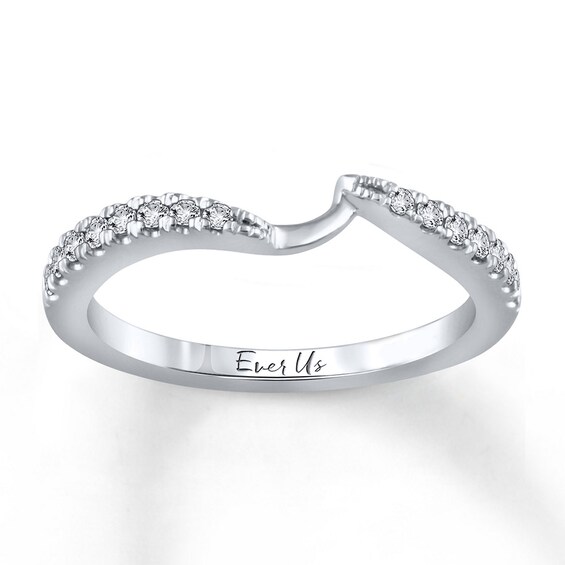 Previously Owned Ever Us Diamond Wedding Band 1/5 ct tw Round-cut 14K White Gold Size 9