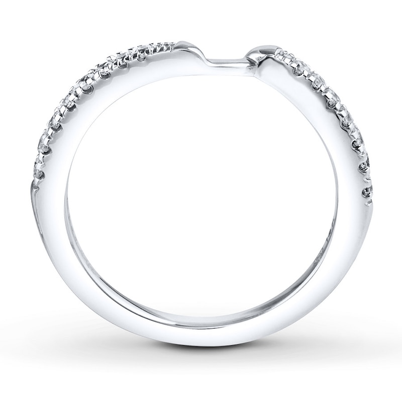 Main Image 3 of Previously Owned Ever Us Diamond Wedding Band 1/5 ct tw Round-cut 14K White Gold - Size 9