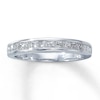 Thumbnail Image 1 of Previously Owned Diamond Wedding Band 3/4 ct tw Princess-cut 14K White Gold Size 10.75