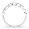 Thumbnail Image 2 of Previously Owned Diamond Anniversary Band 1/2 ct tw Bezel-set 14K White Gold Size 8.5
