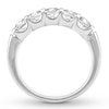 Thumbnail Image 1 of Previously Owned Diamond Anniversary Ring 1 ct tw Round 14K White Gold - Size 10