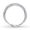 Thumbnail Image 2 of Previously Owned Diamond Wedding Band 3/8 ct tw Round-cut 14K White Gold Size 11.25