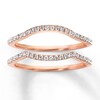 Thumbnail Image 1 of Previously Owned Diamond Wedding Bands 1/4 ct tw Round-cut 14K Rose Gold - Size 4