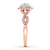 Thumbnail Image 3 of Previously Owned Diamond Engagement Ring 5/8 ct tw Princess & Round-cut 14K Two-Tone Gold - Size 10.5