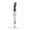 Thumbnail Image 2 of Previously Owned Black Diamonds 1/8 ct tw Round-cut Wedding Band 10K White Gold