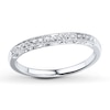 Thumbnail Image 1 of Previously Owned Diamond Wedding Band 1/8 ct tw Round-cut 14K White Gold - Size 4.75