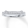 Thumbnail Image 1 of Previously Owned Diamond Wedding Band 1/6 ct tw Round-cut 14K White Gold - Size 10.5