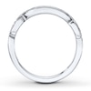 Thumbnail Image 2 of Previously Owned Diamond Wedding Band 1/6 ct tw Round-cut 14K White Gold - Size 10.5