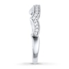 Thumbnail Image 3 of Previously Owned Diamond Wedding Band 1/6 ct tw Round-cut 14K White Gold - Size 10.5