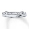 Thumbnail Image 1 of Previously Owned Diamond Wedding Band 1/6 ct tw Round-cut 14K White Gold - Size 11
