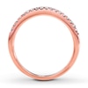 Thumbnail Image 2 of Previously Owned Diamond Wedding Band 1/5 ct tw Round-cut 14K Rose Gold - Size 10.25