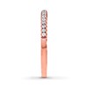 Thumbnail Image 3 of Previously Owned Diamond Wedding Band 1/5 ct tw Round-cut 14K Rose Gold - Size 10.25