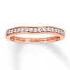 Thumbnail Image 1 of Previously Owned Diamond Wedding Band 1/5 ct tw Round-cut 14K Rose Gold Size 10.5