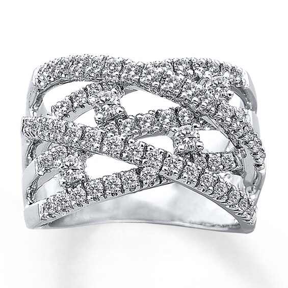 Previously Owned Ring 1 ct tw Diamonds 14K White Gold Size 9.25