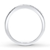 Thumbnail Image 2 of Previously Owned Wedding Band 1/8 ct tw Round-cut Diamonds 10K White Gold - Size 4