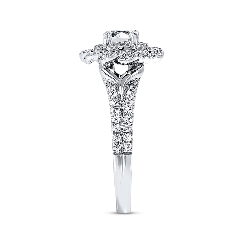 Main Image 2 of Previously Owned Diamond Ring 1-1/5 ct tw Diamonds 14K White Gold - Size 9.75