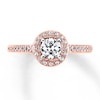 Thumbnail Image 1 of Previously Owned Diamond Engagement Ring 5/8 ct tw Round-cut 14K Two-Tone Gold - Size 4.5