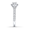 Thumbnail Image 2 of Previously Owned Neil Lane Engagement Ring 7/8 ct tw Princess & Round-cut Diamonds 14K White Gold