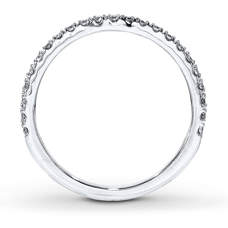 Main Image 2 of Previously Owned Neil Lane Wedding Band 1/5 ct tw Round-cut Diamonds 14K White Gold - Size 8.75