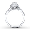Thumbnail Image 2 of Previously Owned Diamond Engagement Ring 5/8 ct tw Round-cut 14K White Gold - Size 4