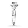 Thumbnail Image 3 of Previously Owned Diamond Engagement Ring 5/8 ct tw Round-cut 14K White Gold - Size 4