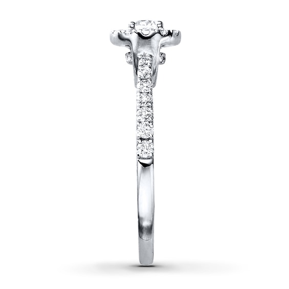 Thumbnail Image 3 of Previously Owned Diamond Engagement Ring 5/8 ct tw Round-cut 14K White Gold Size 3.5