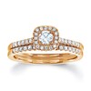 Thumbnail Image 4 of Previously Owned Diamond Engagement Ring 3/8 ct tw Round-cut 10K White Gold