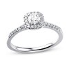 Thumbnail Image 0 of Previously Owned Diamond Engagement Ring 3/8 ct tw Round-cut 10K White Gold
