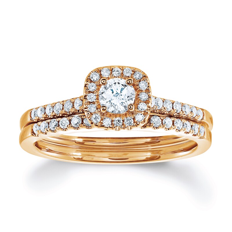 Previously Owned Diamond Engagement Ring 3/8 ct tw Round-cut 10K White Gold
