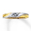 Thumbnail Image 1 of Previously Owned Diamond Accent Wedding Band Round-Cut 10K Yellow Gold - Size 9.25